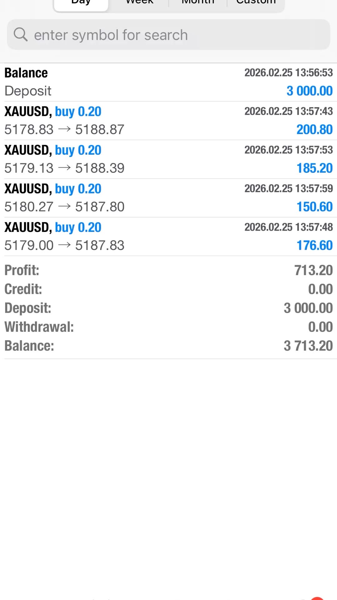 +$713 in one session